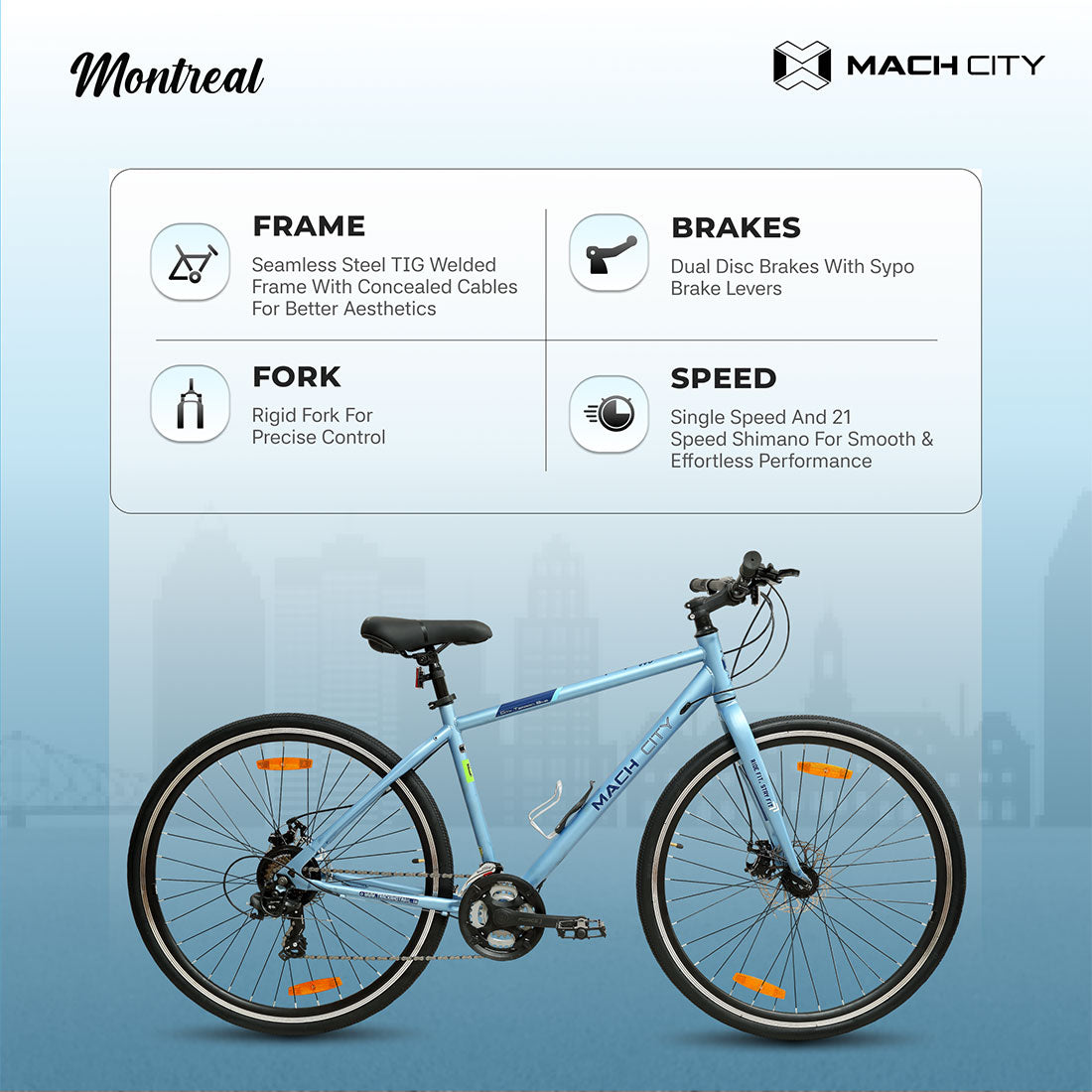 Mach City Montreal RF (Rigid Fork)